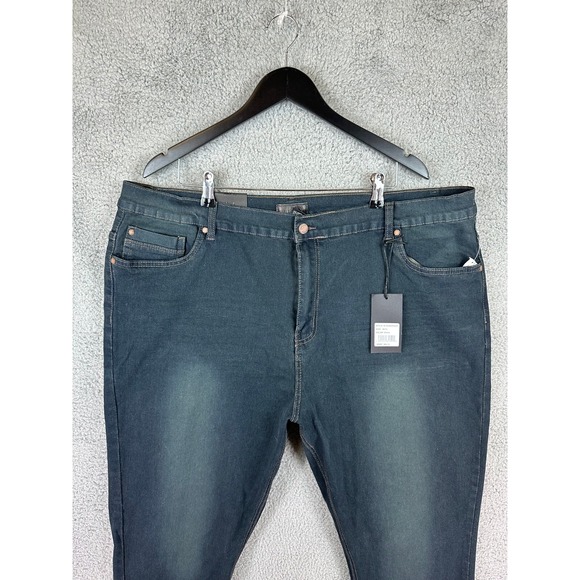 Steve's Jeans Mens 48x32 Blue Stretch Dark Wash Denim Big & Tall Rugby New